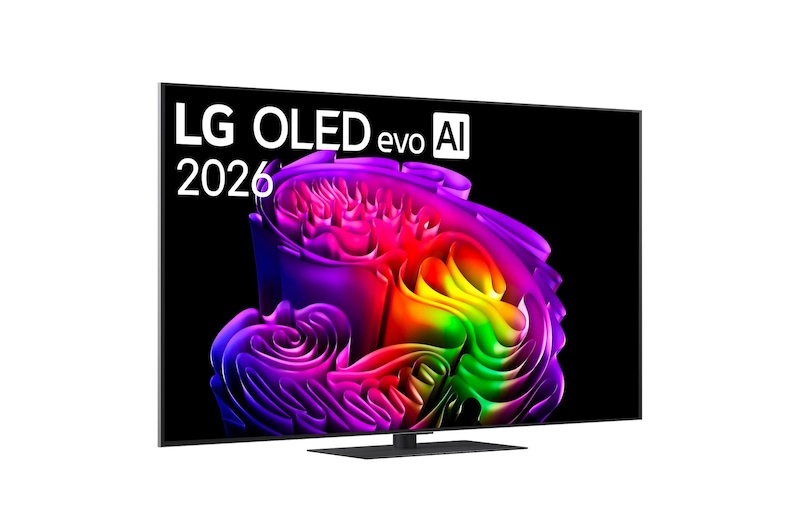 Foto inclinata TV OLED65G66LS 2026